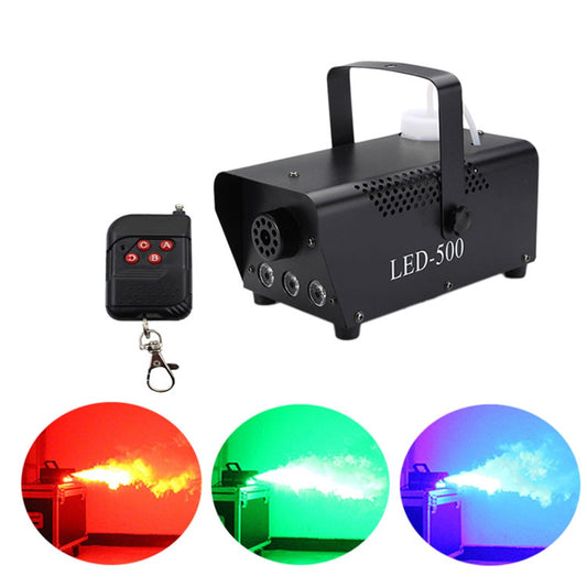 Mini LED Remote Fogger Ejector DJ Disco Colorful Smoke Machine for Christmas Party Stage Light