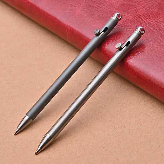 Mini Titanium Pen Portable Ball Point Pens EDC Gadget Outdoor Travel Kit Equipment Personality Creative Signature Pen