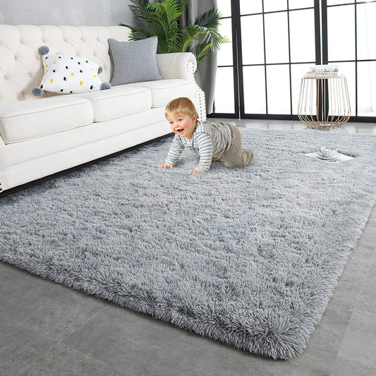 Luxurious Plush Carpets: Ultra-Soft Modern Area Rugs for Stylish Living Rooms, Playful Children's Bedrooms, and Chic Home Decor