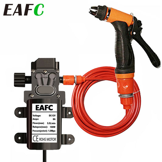 12V High-Pressure Car Washer Gun Pump - Portable Electric Car Cleaning Device for Effective Car Care and Washing