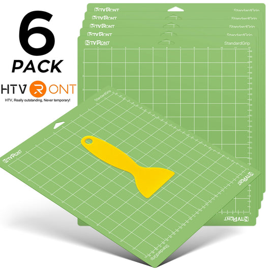 HTVRONT 6 or 3 Pack 12x12in Green PVC Adhesive Cutting Mat Base Plate Pad for Circuit Explore Air/Air2/Maker DIY Engraving Machine