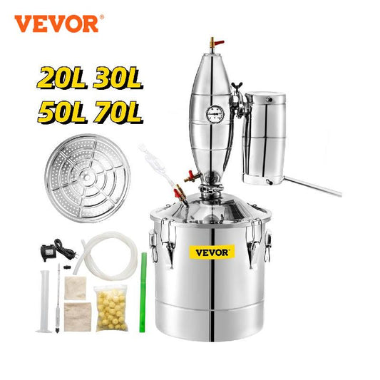 Home Distiller Kit: Craft Your Own Spirits with 20L, 30L, 50L, or 70L Alcohol Distiller Machine and Brewing Equipment