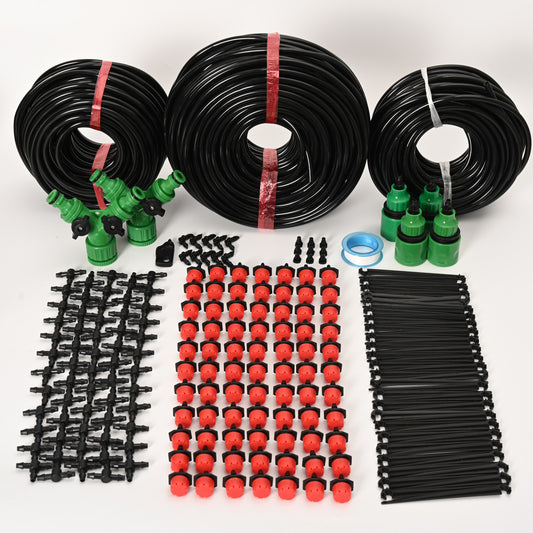 Adjustable Drippers Plant Watering Set - 5M to 60M Drip Irrigation System for Micro Garden Watering System