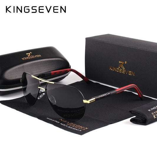 Vintage Aluminum Polarized Sunglasses for Men/Women - Classic Brand, Coated Lens, Ideal for Driving and Sun Protection