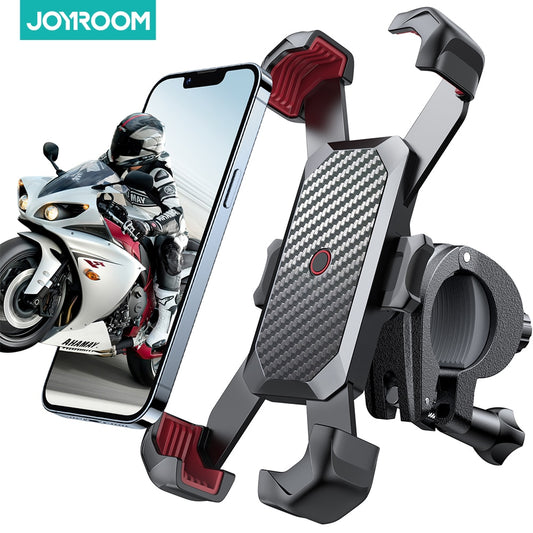 Joyroom Bike Phone Holder - 360° Universal Bicycle Phone Holder for 4.7-7 inch Mobile Phones - Shockproof Bracket with GPS Clip