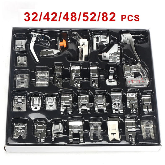 Household Knitting Sewing Machine Accessories: Dark Knitting Presser Foot Kit, Suitable for Janome and Necchi Sewing Machines