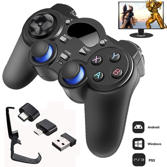 TECTINTER 2.4 G Controller Gamepad Android Wireless Joystick Joypad with OTG Converter For PS3/Smart Phone For Tablet PC Smart TV Box