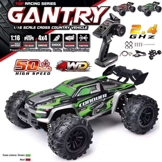 2023 New 1:16 Scale Large RC Cars 50km/h High-Speed RC Cars Toys for Boys Remote Control Car 2.4G 4WD Off Road Monster Truck
