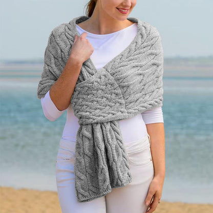 Fashionable Womens Knitted Shawl Scarf
