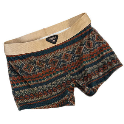 Retro Antibacterial Cotton Mid-rise Breathable Safety Shorts