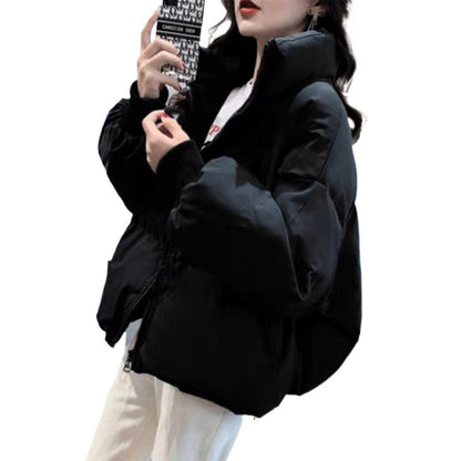 Short Loose-fitting Puffer Jacket For Petite Frames