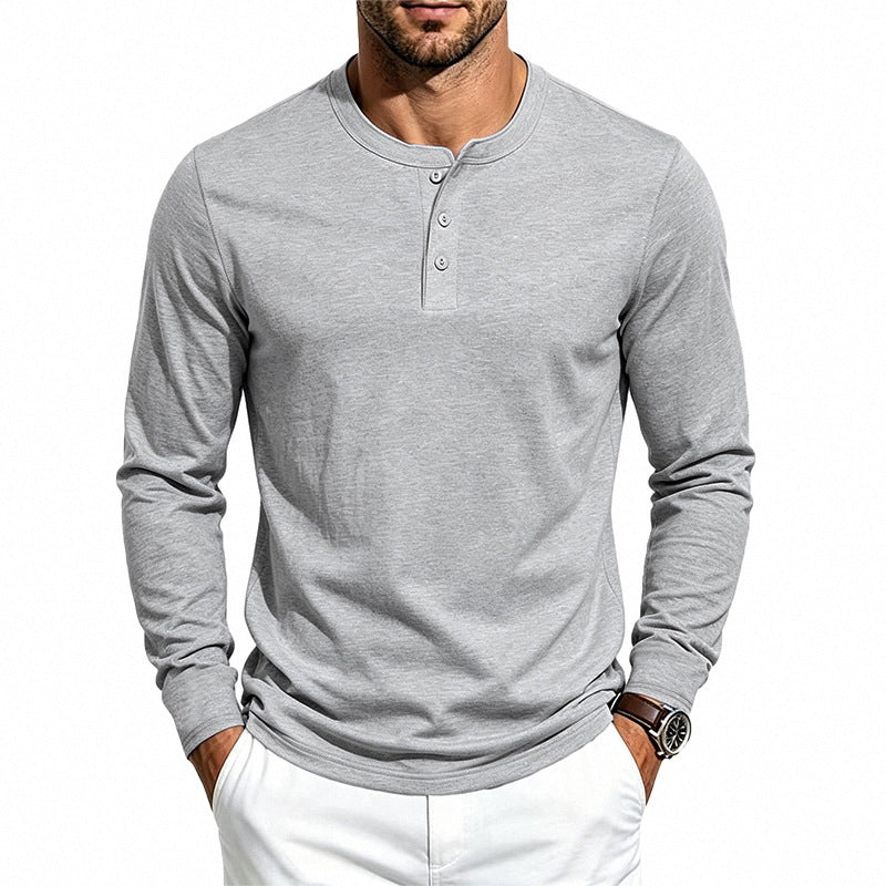 Simple Casual Retro Heavyweight Versatile Long-sleeve Top