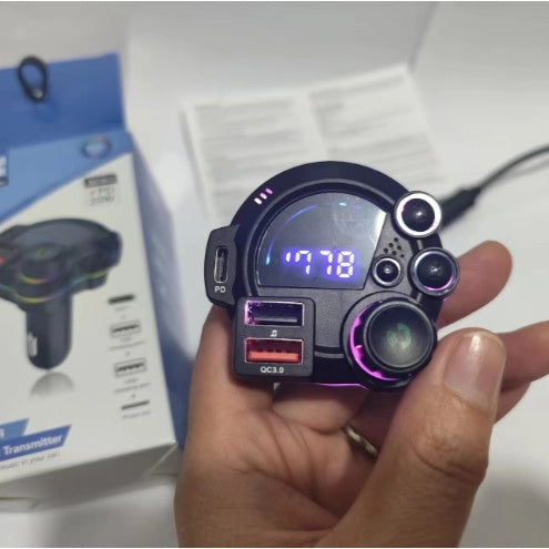 Car-mounted MP3 With Bass And Treble PD 18W Fast Charging And Bluetooth Playback