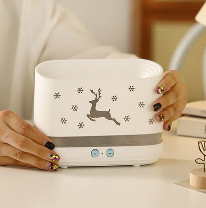 Elk Flame Humidifier Diffuser Christmas Lamp