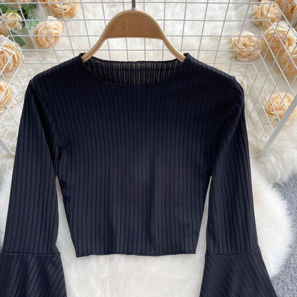 Hot Girl Design Bell Sleeve Top