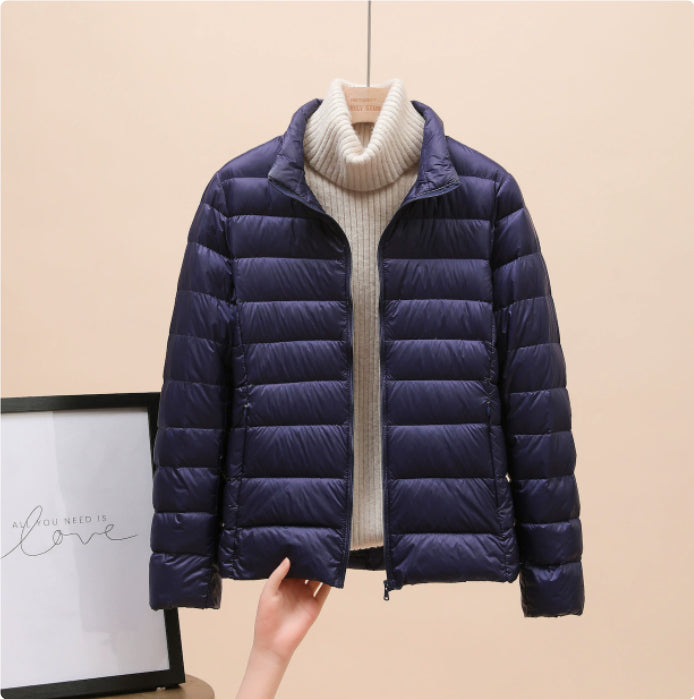 Womens Lightweight Padded Short Down Jacket