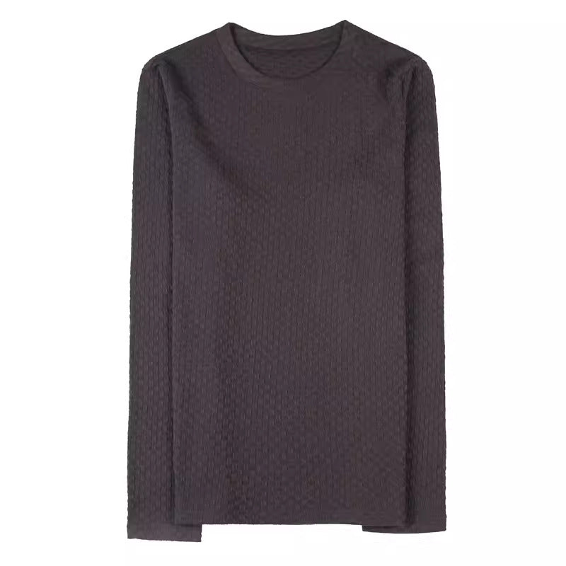 Round-neck Long-sleeve Slim-fit Bottoming Shirt