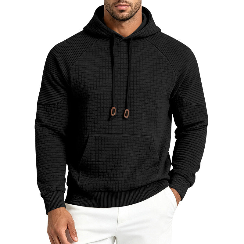 Mens Loose-Fit Versatile Hooded Sweatshirt For Sports Outdoors And Commuting