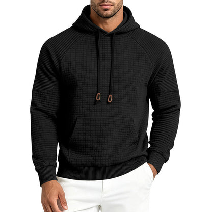 Mens Loose-Fit Versatile Hooded Sweatshirt For Sports Outdoors And Commuting