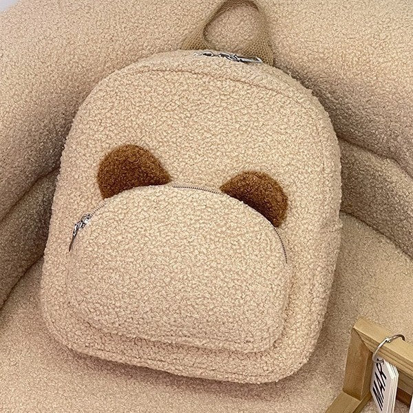 Lightweight New Heart-Shaped Plush Kindergarten Backpack