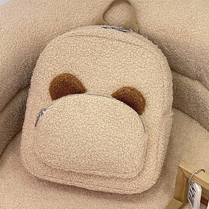 Lightweight New Heart-Shaped Plush Kindergarten Backpack