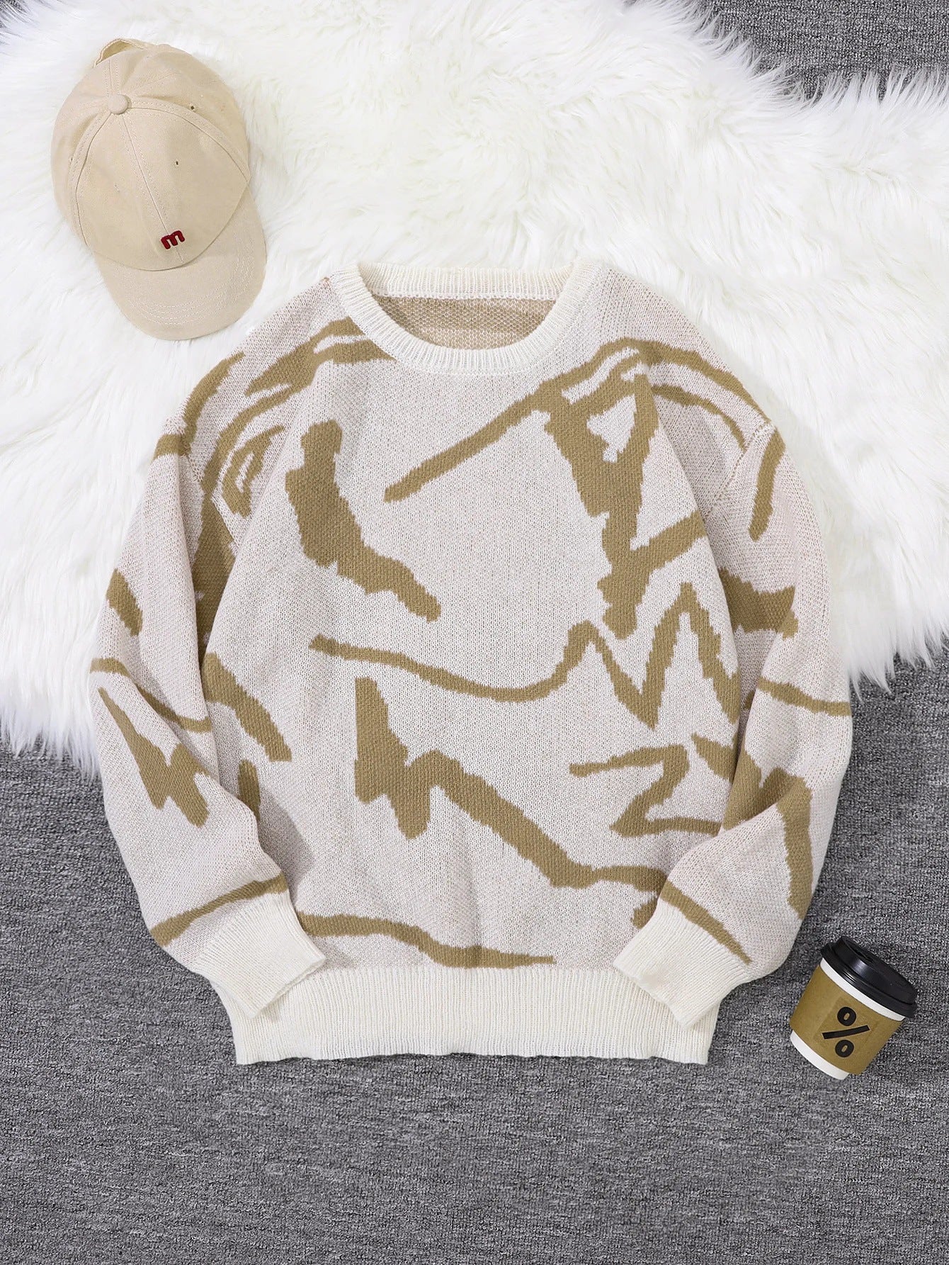 Simple Chunky-knit Hoodie For Men And Women