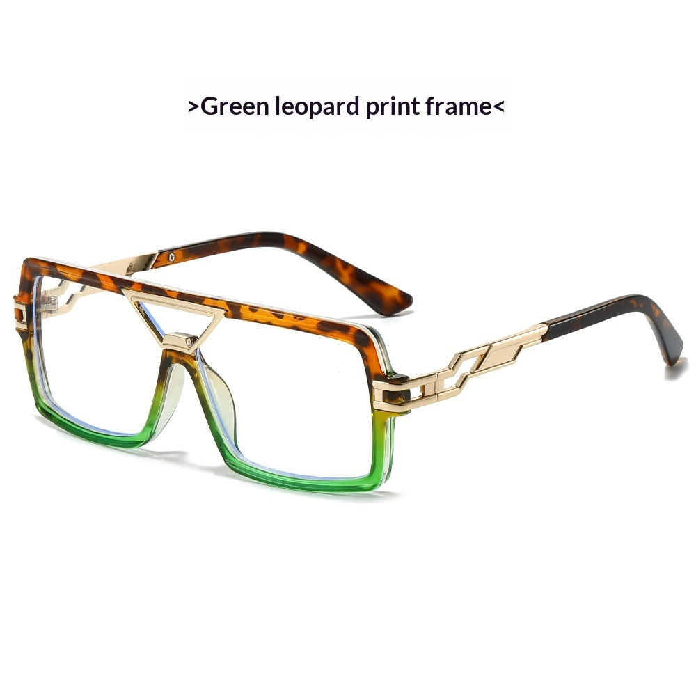 New European And American-style Color-block Sunglasses For Women