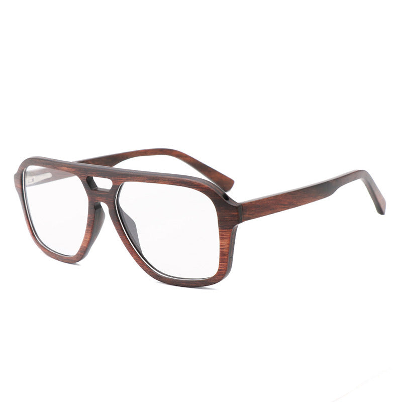 Bamboo-laminated Eyeglasses Fashionable Frame