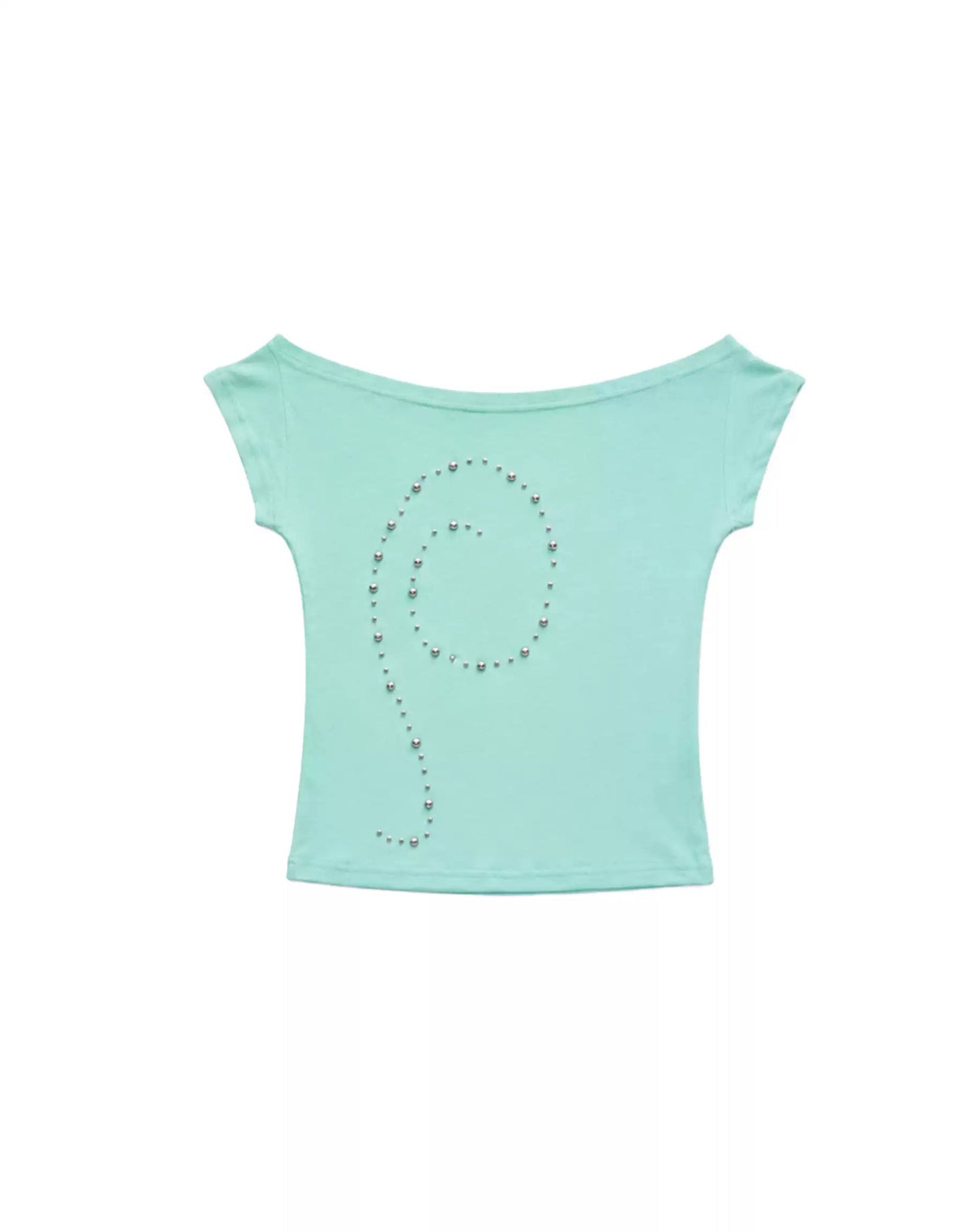 Women's One-word Off-shoulder Short-sleeved T-shirt