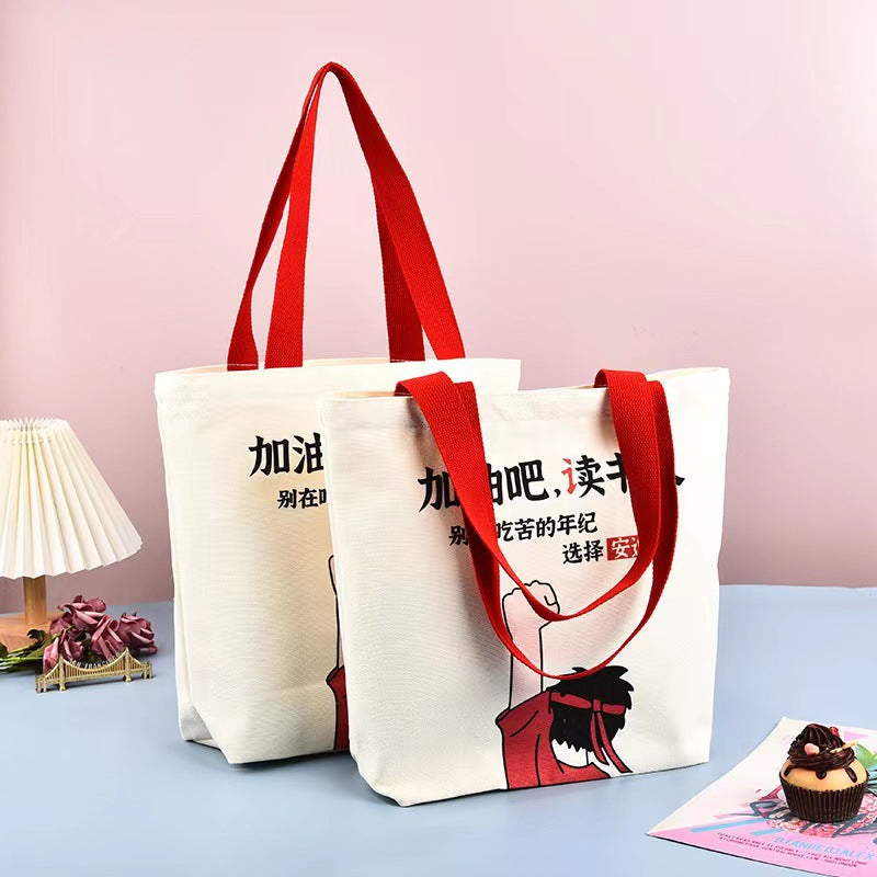 Canvas Tote Cotton Shopping Bag For Advertising