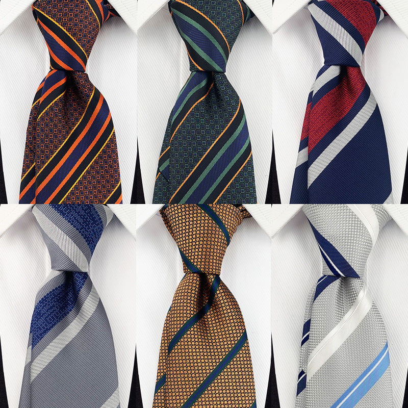 British Gentleman-style Striped Mens Tie For Suiting And Streetwear Coordination