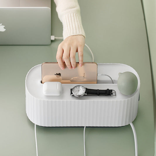 Power Strip Cable Storage Box Organizer