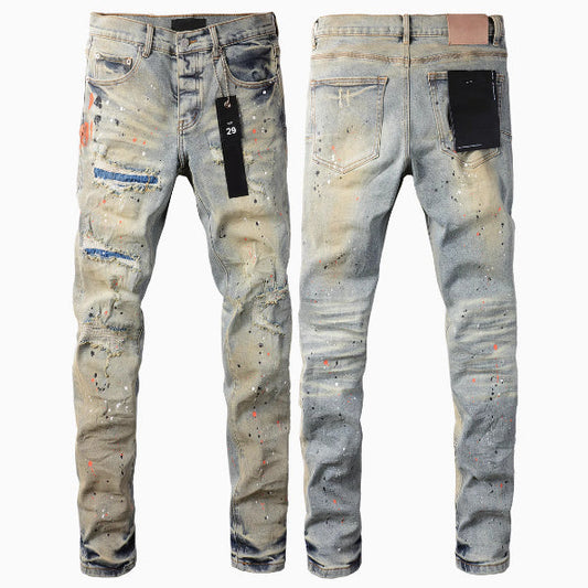 European American Street Retro Hip Hop Fashion Jeans