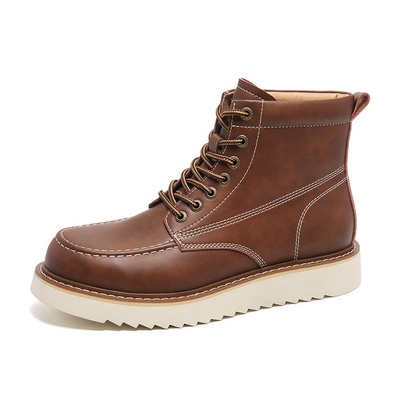 Lace-up Rubber-soled New Mens Boots