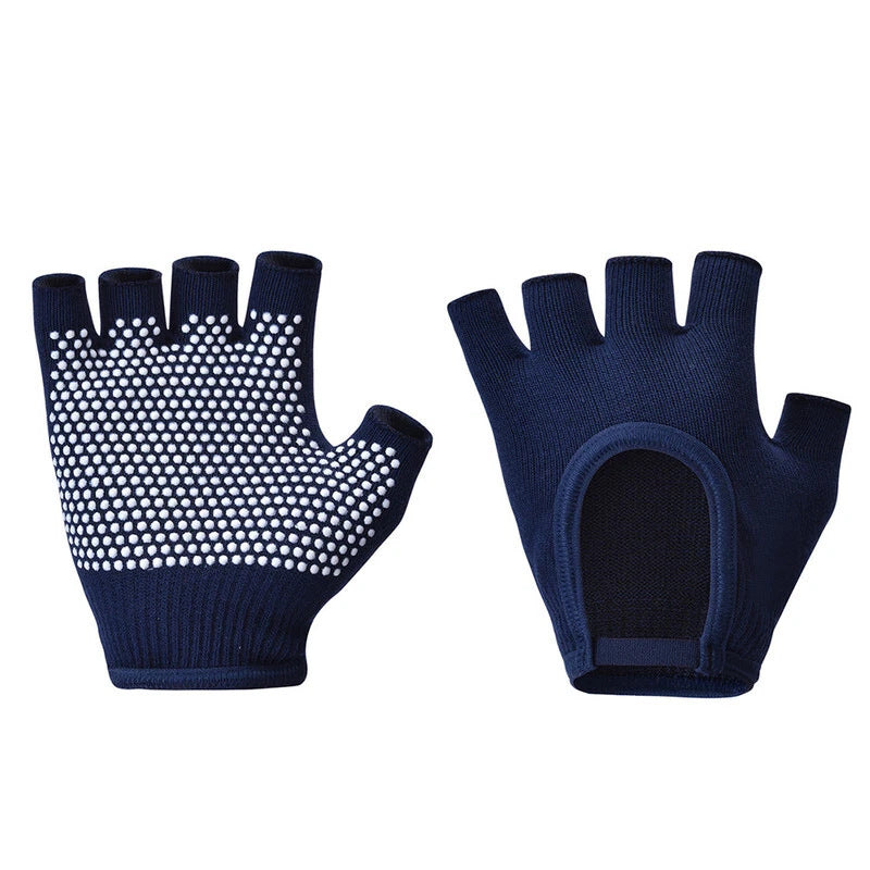 Non-slip Aerial Yoga Cotton Breathable Half-finger Gloves
