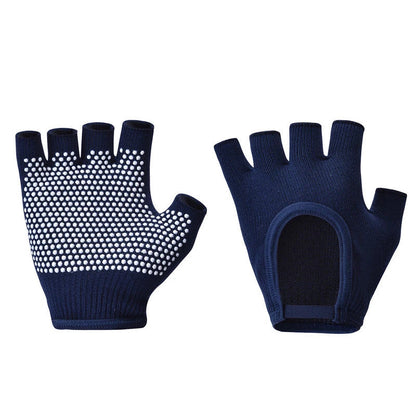 Non-slip Aerial Yoga Cotton Breathable Half-finger Gloves