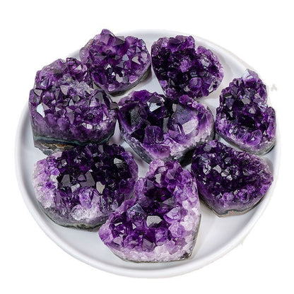 Purple Water Crystal Heart Ornament