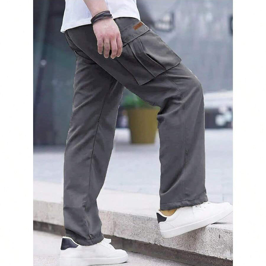 Men's Leisure Cargo Drawstring Pants