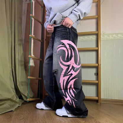 American Style Vibe Printed Jeans
