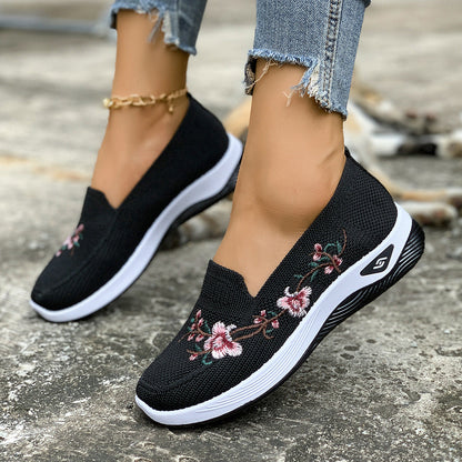 Womens Summer Mesh Shoes With Flat Soles Breathable And Non-Slip