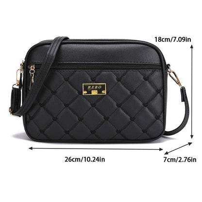 Womens Wide-strap Shoulder Crossbody Bag
