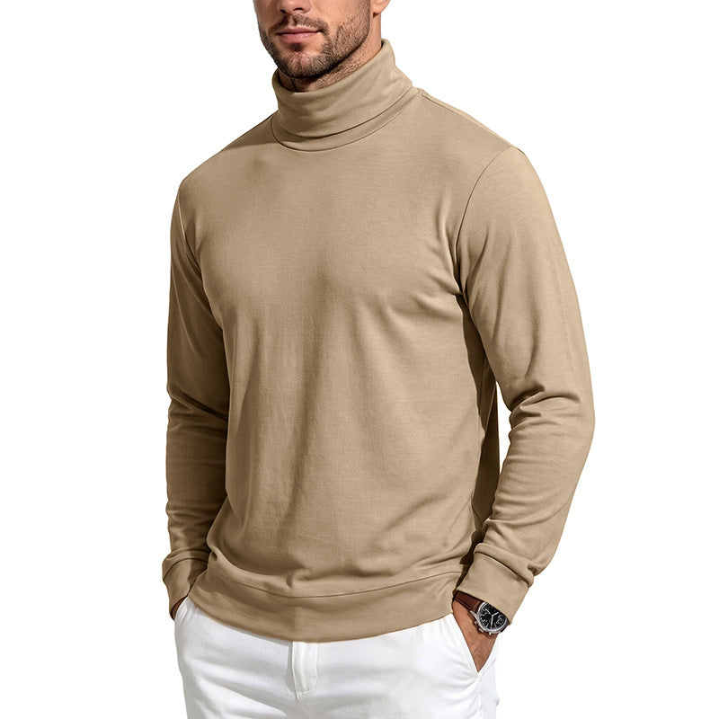 Simple Versatile Loose-fitting Skin-friendly Wool Fleece With A Turtleneck And Long Sleeves