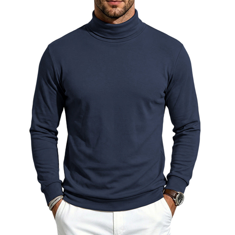 Simple Versatile Loose-fitting Skin-friendly Wool Fleece With A Turtleneck And Long Sleeves