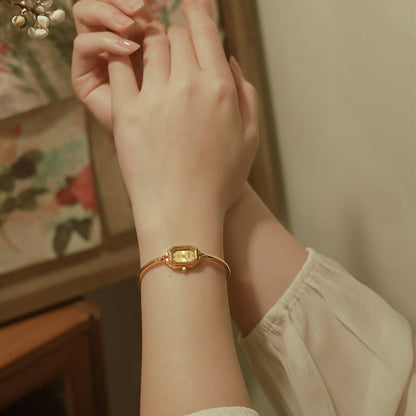 Rectangular Copper Strips Women's Watch