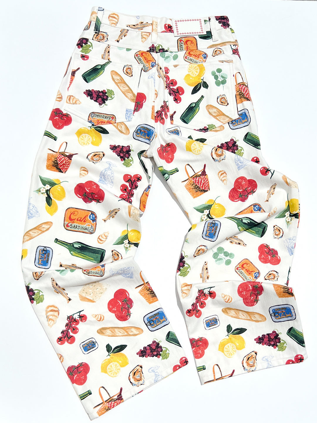 Printed High-quality Fashionable Casual Denim Womens Pants