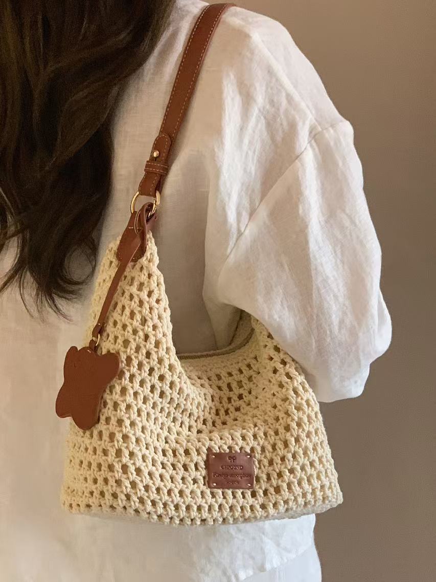 Casual Beach Woven Shoulder Crossbody Bag