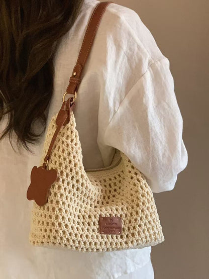 Casual Beach Woven Shoulder Crossbody Bag