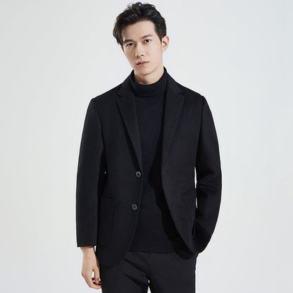 Simple Business-Casual Double-Faced Wool Coat