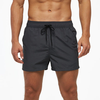 Men's Sports Shorts Fifth Pants Waterproof Quick Drying Breathable Lined Anti Exposure Double Layer Shorts