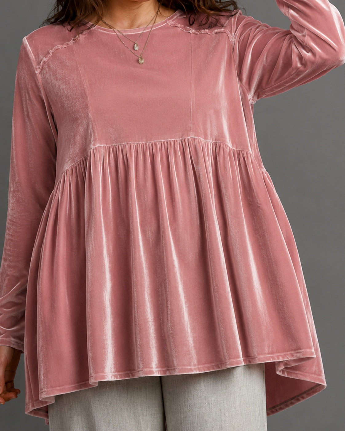 Long-sleeve T-shirt Womens Loose-fitting Top